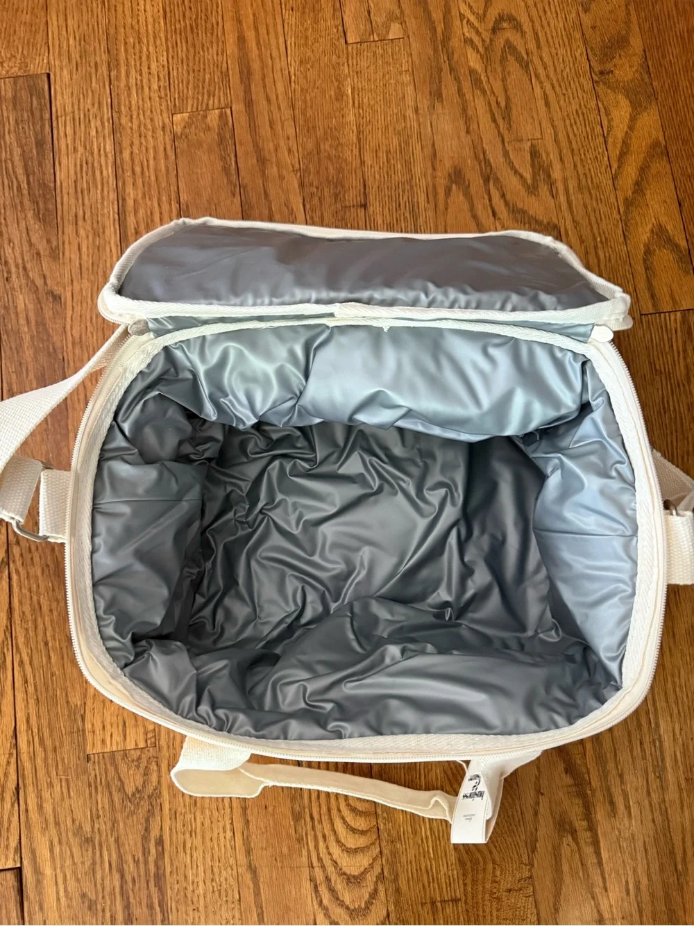 business & pleasure Yellow Stripe Insulated Lunch Tote